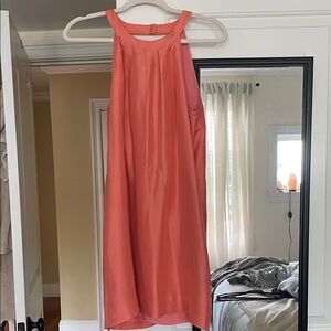 J. Crew Satin Coral Mini Dress
